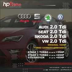 Hybrid Turbo Garrett GTD1449VZ Audi, Seat, Skoda, Volkswagen - 2.0 TDI 184HP - CUNA-CUPA